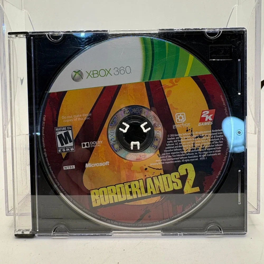 Borderlands 2 Microsoft Xbox 360 Game Disc Only NTSC M Rated Gearbox 2K Games